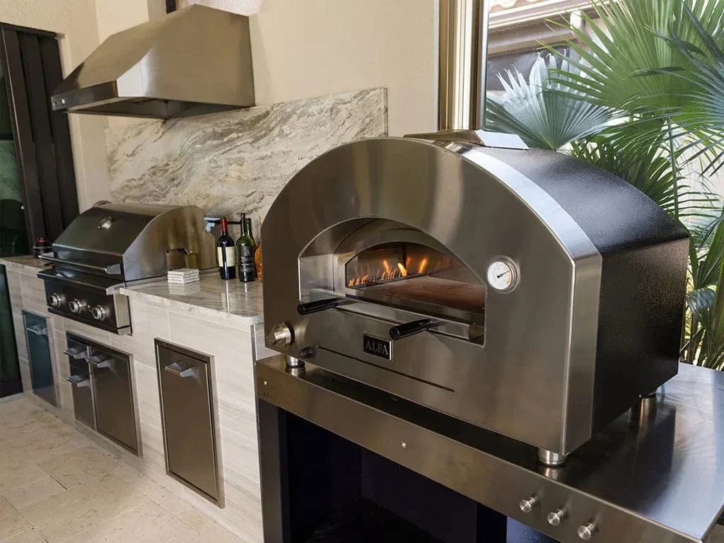Alfa Futuro 4 Pizze Gas-Fired Pizza Oven (Wrinkle Black) - Image 10