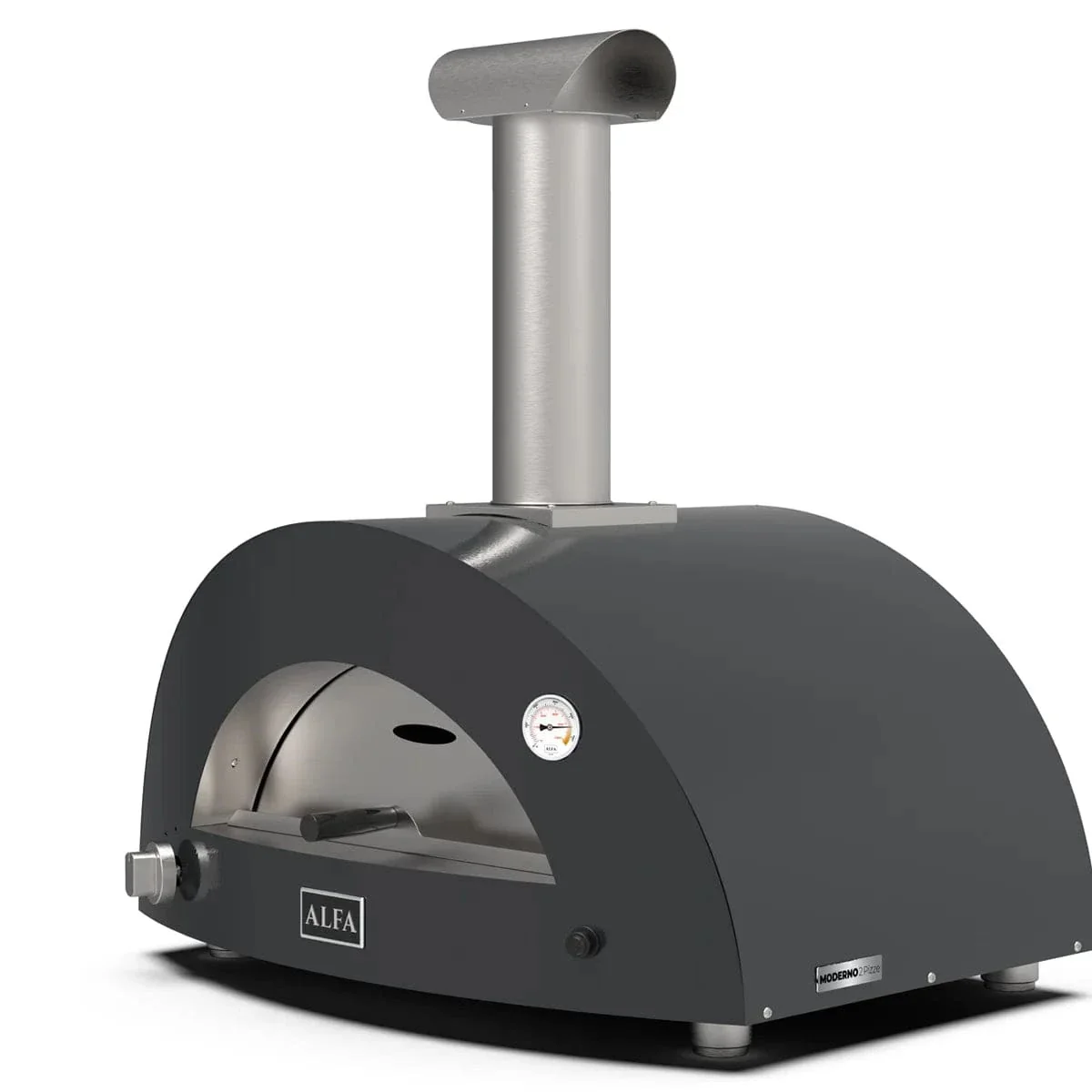 Alfa Moderno 2 Pizze Gas Fired Pizza Oven (Anthracite Grey) - Image 4