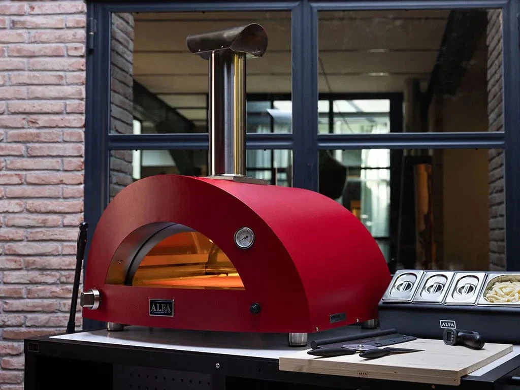 Alfa Moderno 3 Pizze Gas-Fired Pizza Oven (Anthracite Grey) - Image 12