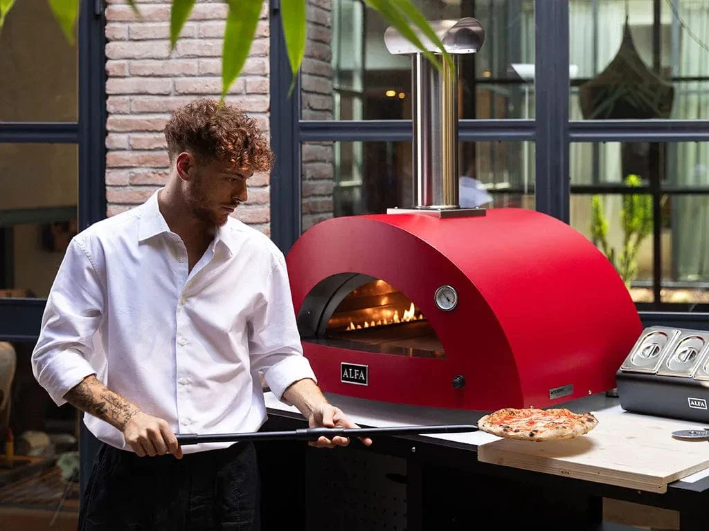 Alfa Moderno 3 Pizze Gas-Fired Pizza Oven (Ruby Red) - Image 7