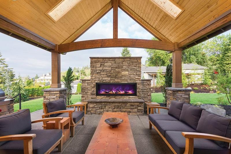 Amantii Panorama Deep 50 Indoor / Outdoor Built-in Electric Fireplace - Image 5