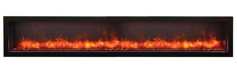 Amantii Panorama Deep 88 Indoor / Outdoor Built-in Electric Fireplace