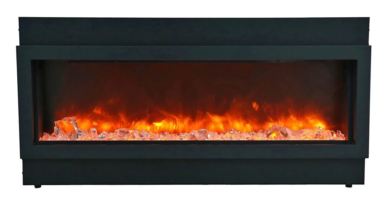 Amantii Panorama Deep Extra Tall 40 Indoor / Outdoor Built-in Electric Fireplace