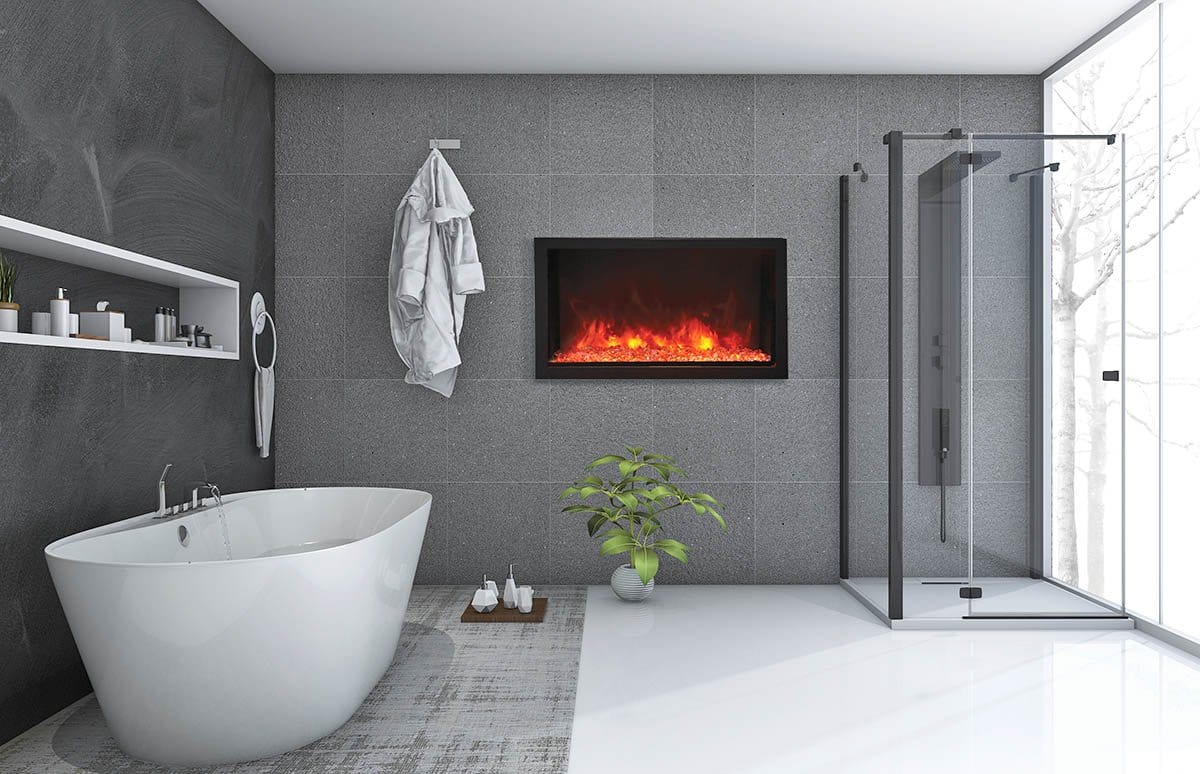 Amantii Panorama Deep Extra Tall 40 Indoor / Outdoor Built-in Electric Fireplace - Image 3