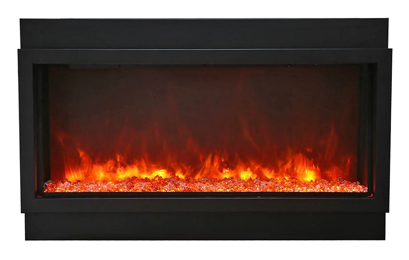 Amantii Panorama Deep Extra Tall 60 Indoor / Outdoor Built-in Electric Fireplace