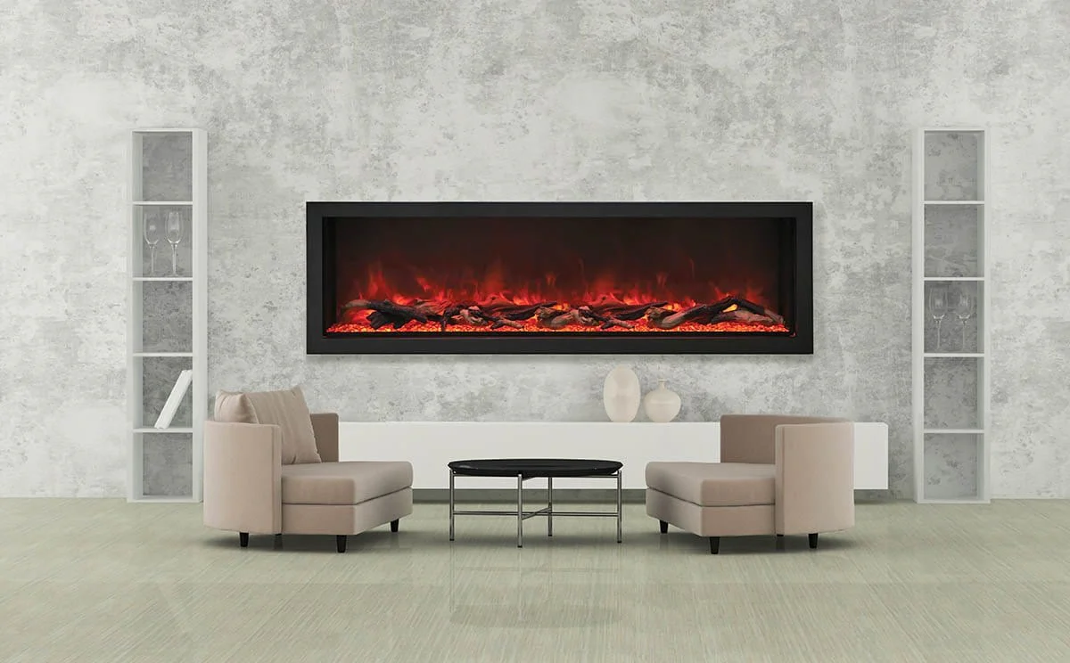 Amantii Panorama Deep Extra Tall 72 Indoor / Outdoor Built-in Electric Fireplace - Image 4