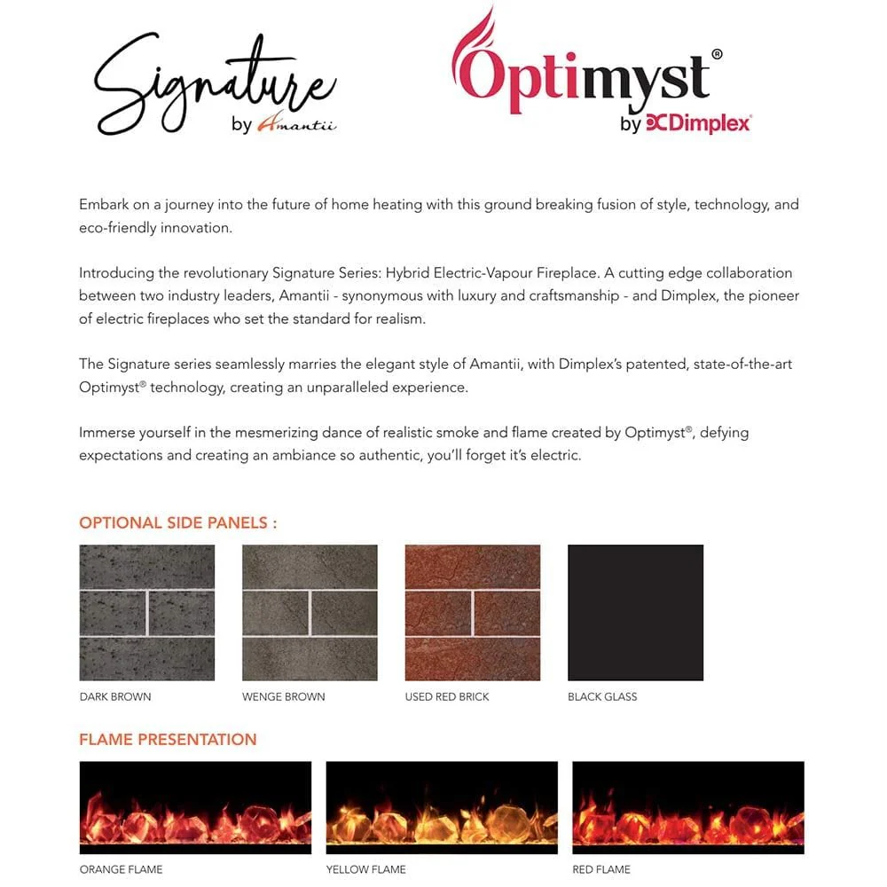 Amantii Signature 38 Built-In Electric Fireplace - Image 6