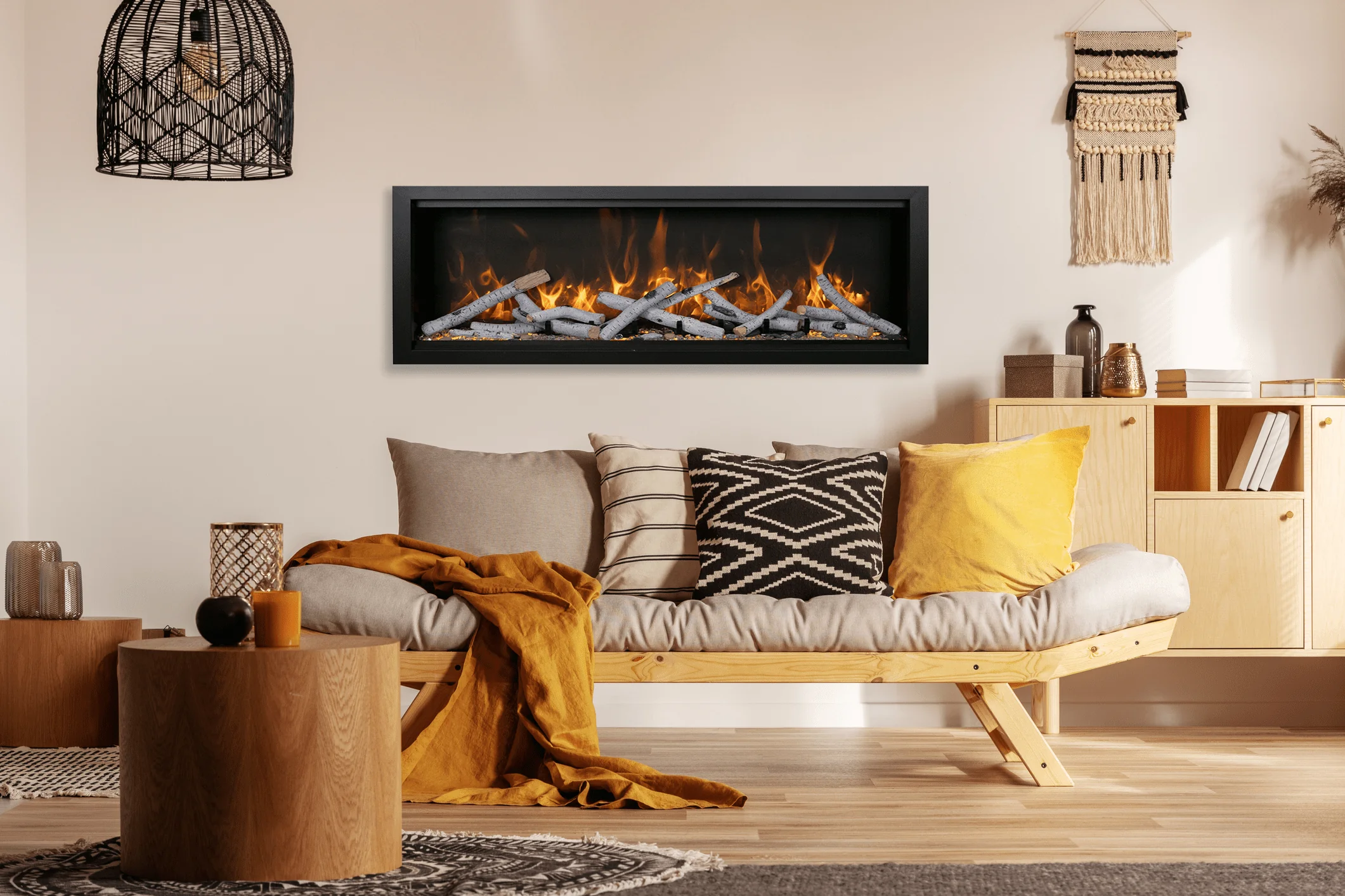 Amantii Symmetry Bespoke 42 Indoor / Outdoor Built-in Electric Fireplace - Image 8