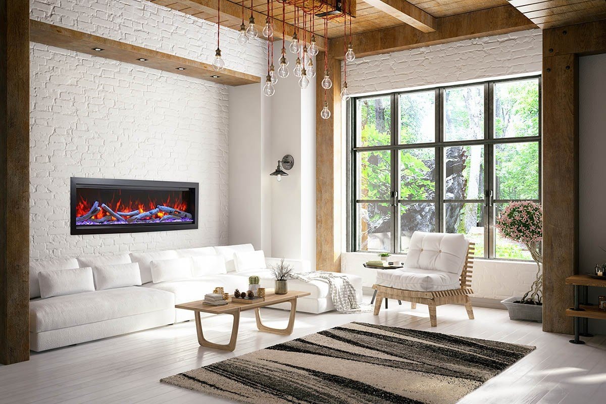Amantii Symmetry Bespoke 50 Indoor / Outdoor Built-in Electric Fireplace - Image 5