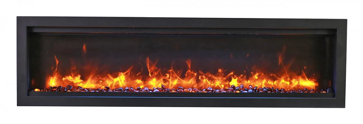 Amantii Symmetry Bespoke 74 Indoor / Outdoor Built-in Electric Fireplace - Image 2