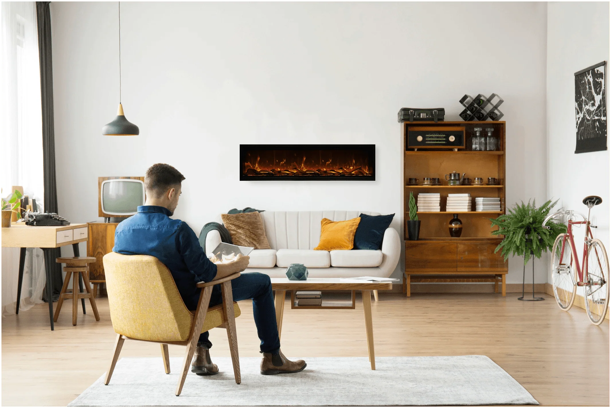 Amantii Symmetry Bespoke Xtra Tall 100 Electric Fireplace - Image 7
