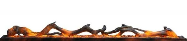 Amantii Symmetry Clean Face 100 Electric Fireplace Built-In Log & Glass w/ Surround - Image 9
