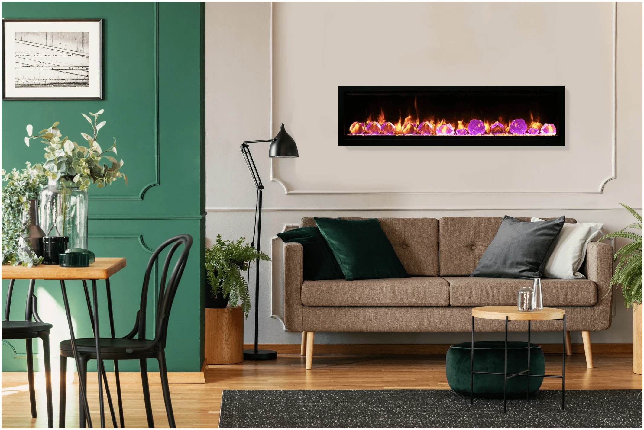 Amantii Symmetry Lumina 74 Built-In Electric Fireplace - Image 5