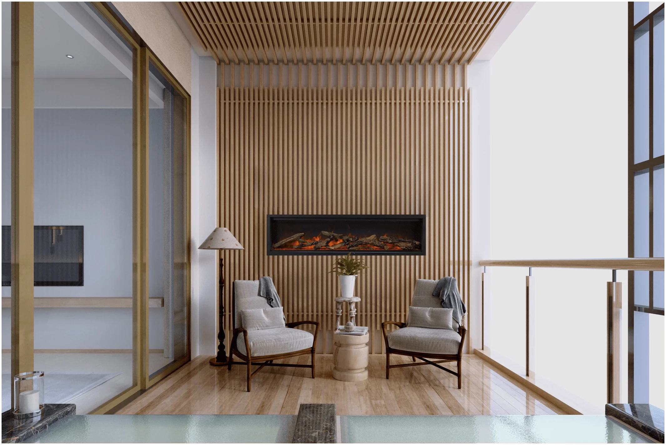 Amantii Symmetry Lumina 88 Built-In Electric Fireplace - Image 7