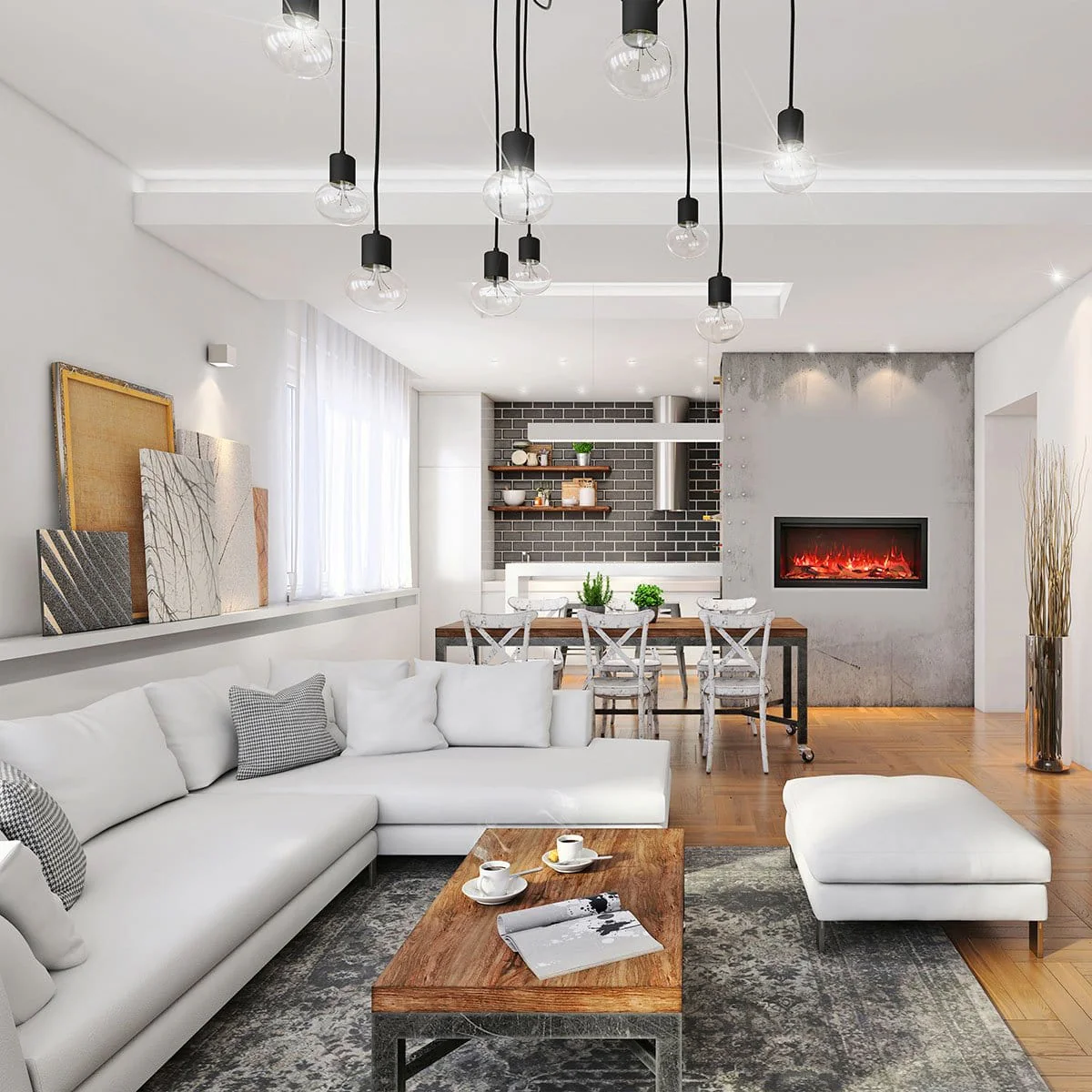 Amantii Symmetry XT Smart 42 Electric Fireplace - Image 2