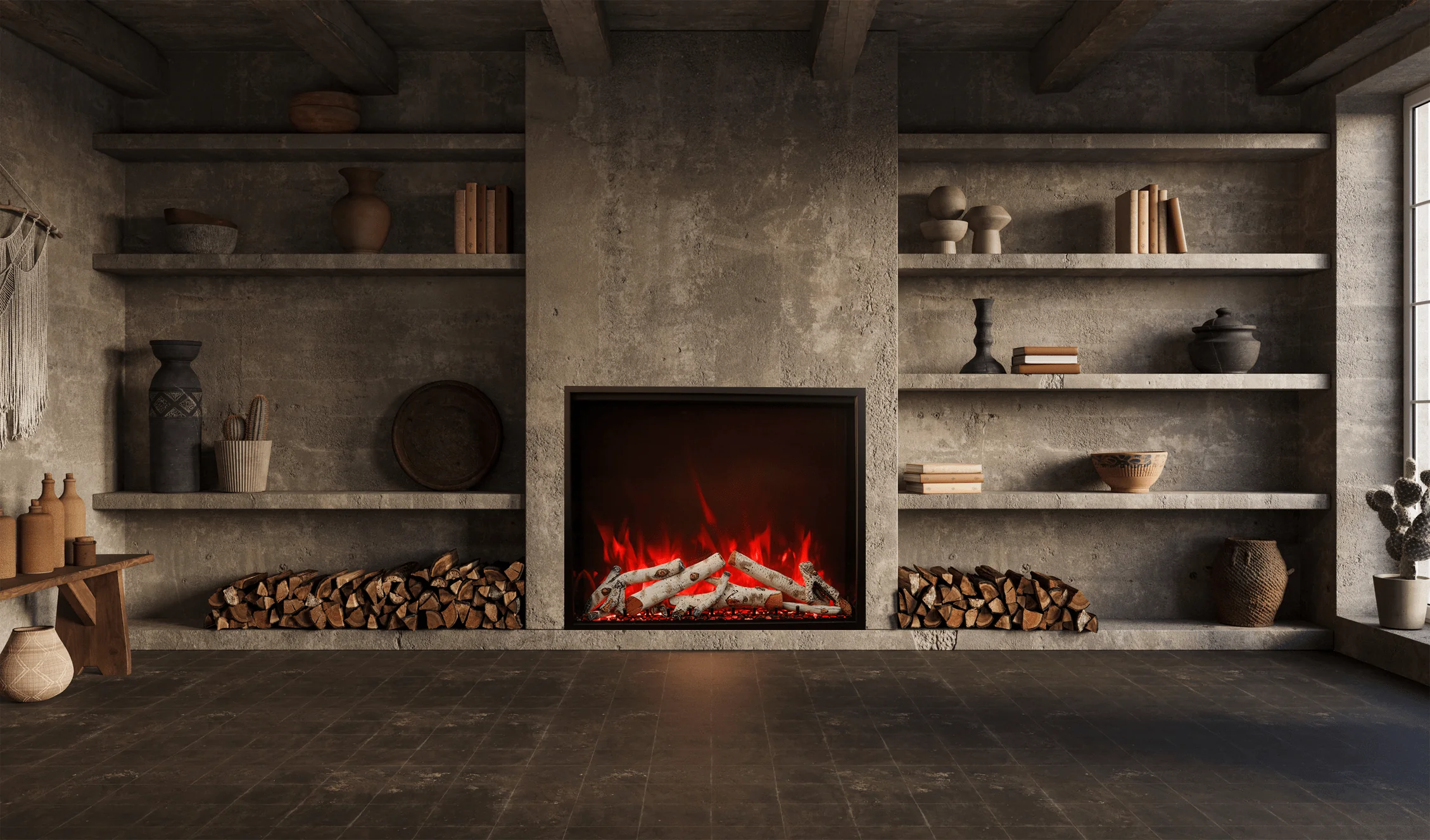 Amantii Traditional Bespoke 30 Indoor/Outdoor Electric Insert Fireplace - Image 6