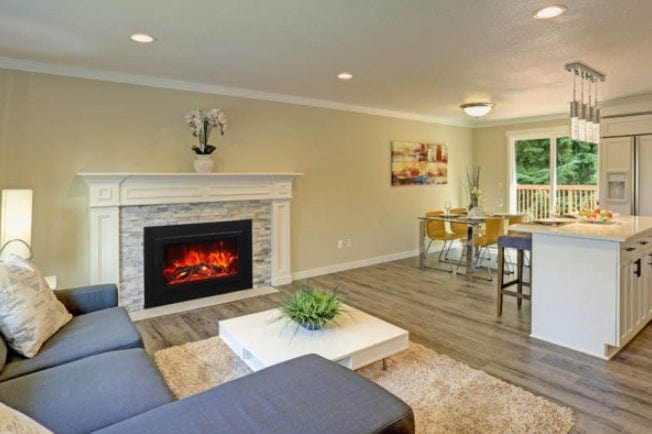 Amantii Traditional Series 26 Indoor / Outdoor Electric Fireplace Insert - Image 10