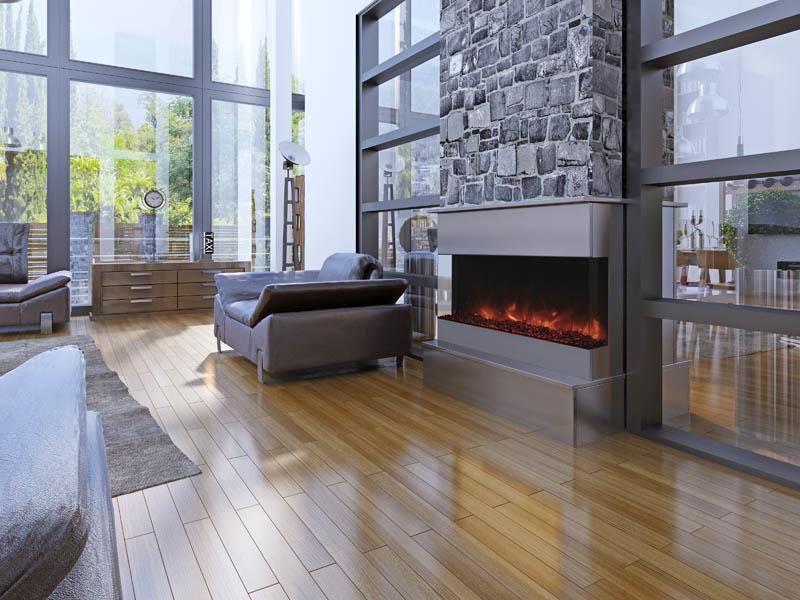 Amantii Tru-View Deep 72 3-Sided Built-In Electric Fireplace - Image 4