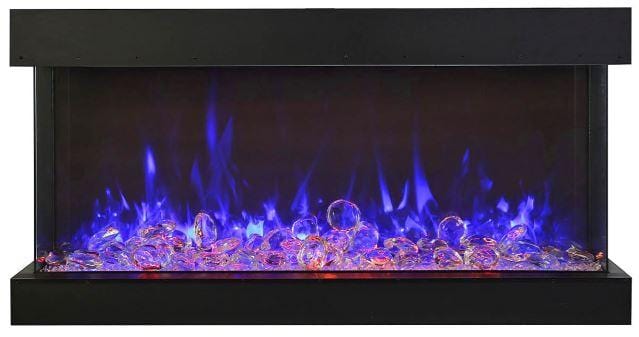 Amantii Tru-View Extra Tall 72 3-sided Indoor / Outdoor Electric Fireplace