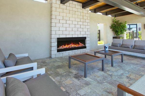 Amantii Tru-View Slim 30 3-sided Indoor / Outdoor Electric Fireplace - Image 8