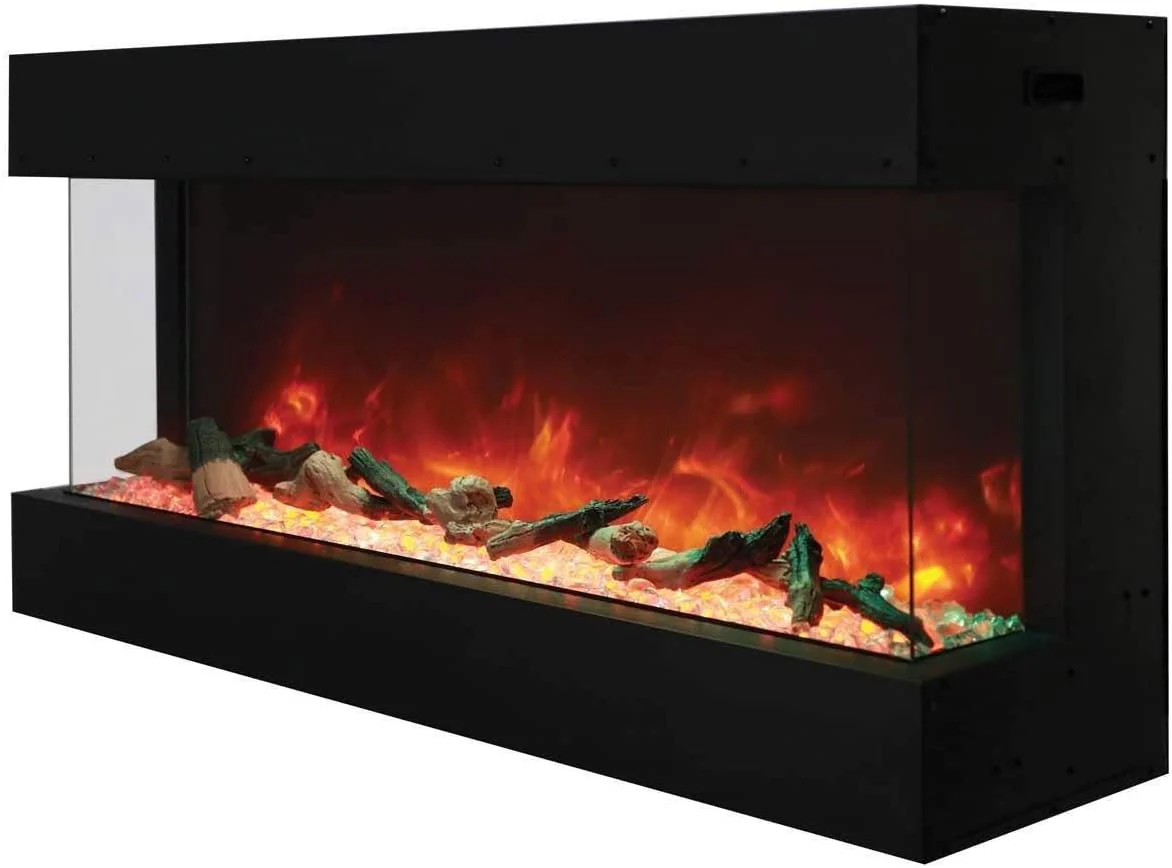 Amantii Tru-View Slim 40 3-sided Indoor / Outdoor Electric Fireplace - Image 2