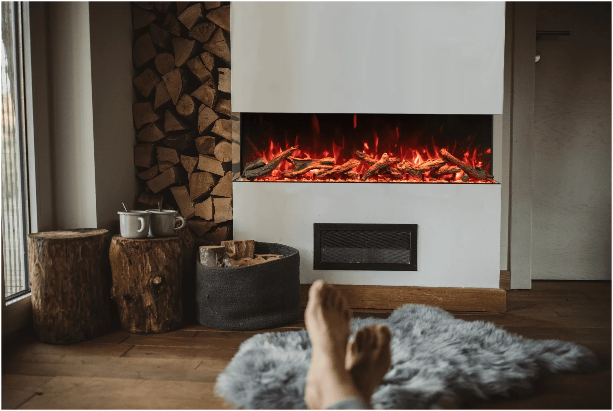 Amantii TruView Bespoke 75 Indoor / Outdoor Electric Fireplace - Image 7