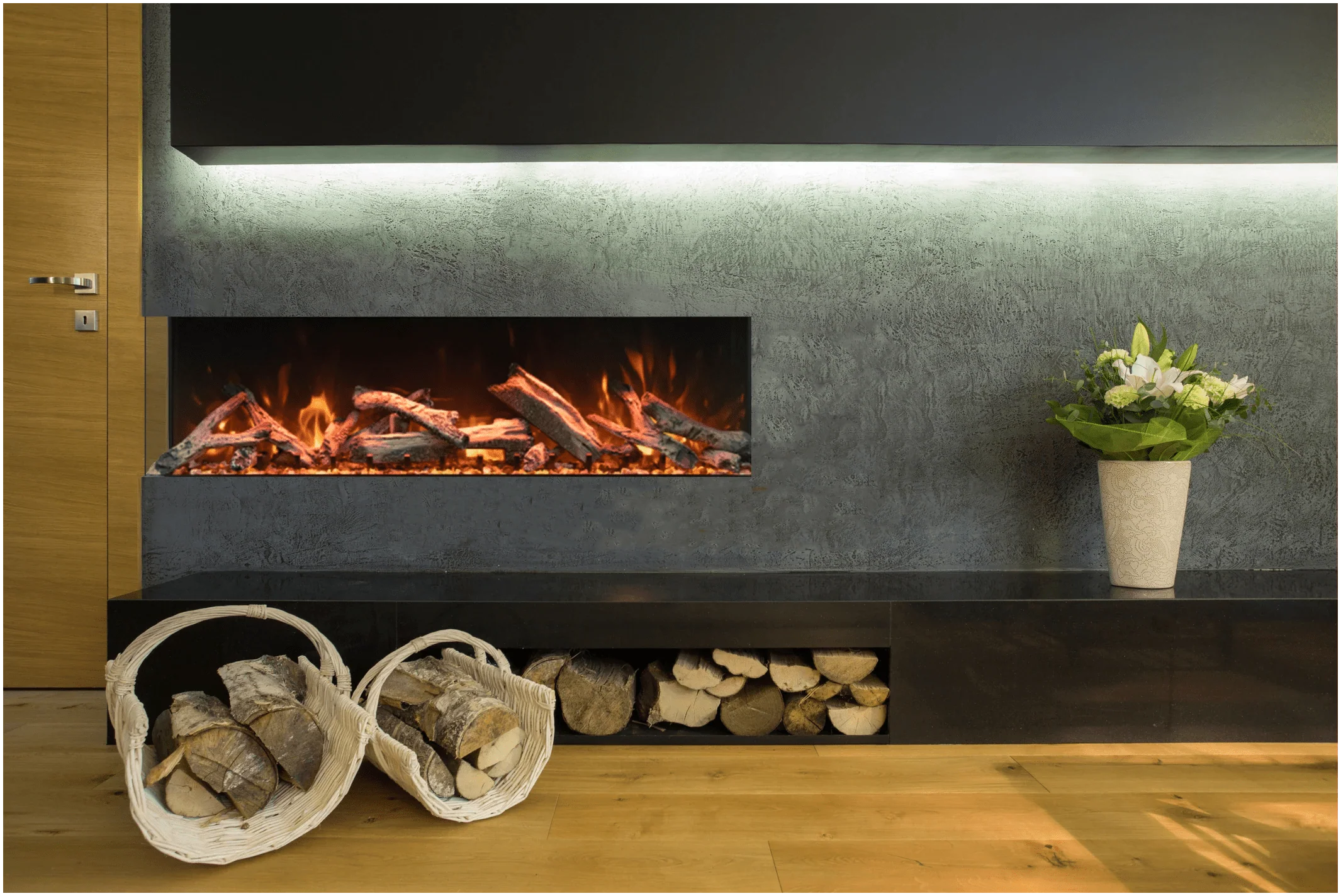 Amantii TruView Bespoke 85 Indoor / Outdoor Electric Fireplace - Image 4