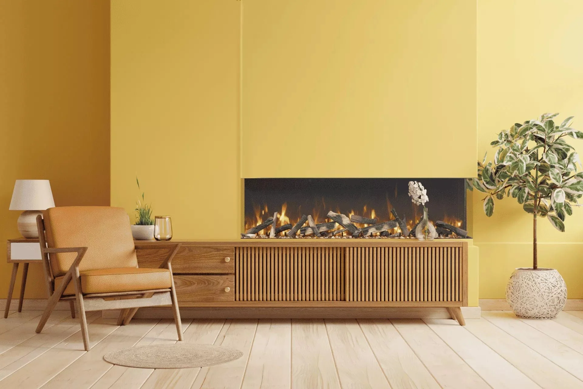 Amantii TruView Bespoke 85 Indoor / Outdoor Electric Fireplace - Image 5