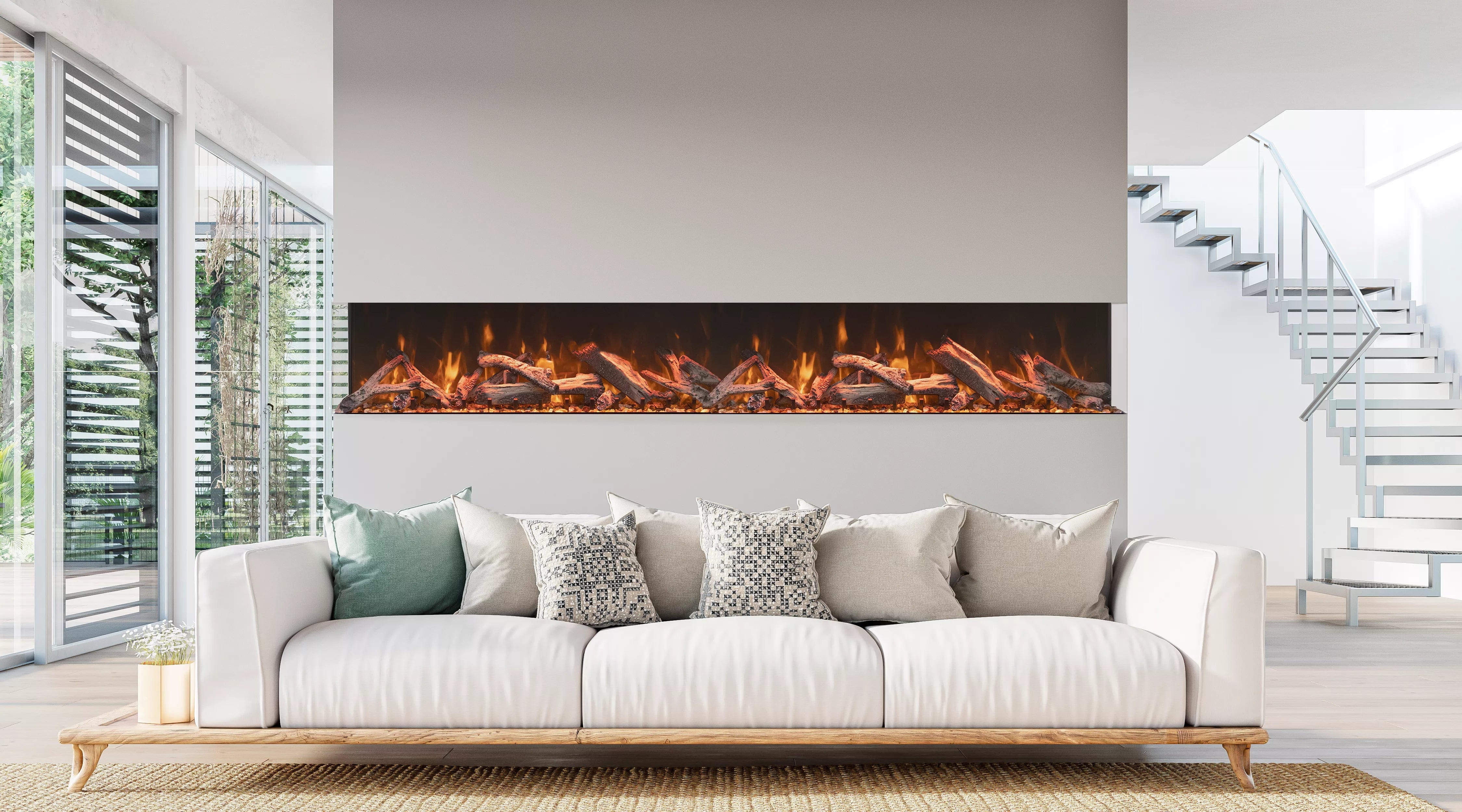 Amantii TruView Bespoke 85 Indoor / Outdoor Electric Fireplace - Image 6