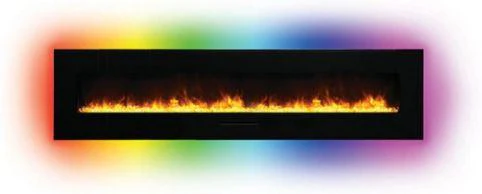 Amantii Wall/Flush-Mount 72" Electric Fireplace w/ Steel Surround - Image 5