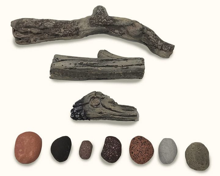 Ambiance Fireplaces Driftwood & Rock Kit (Illusion 47) - DLKAMB1000-2