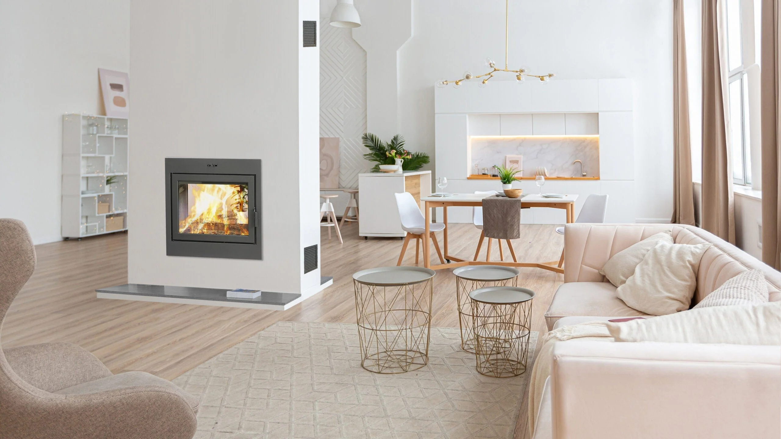 Ambiance Fireplaces Astro Duo 38 See-Through Wood Fireplace - Image 3