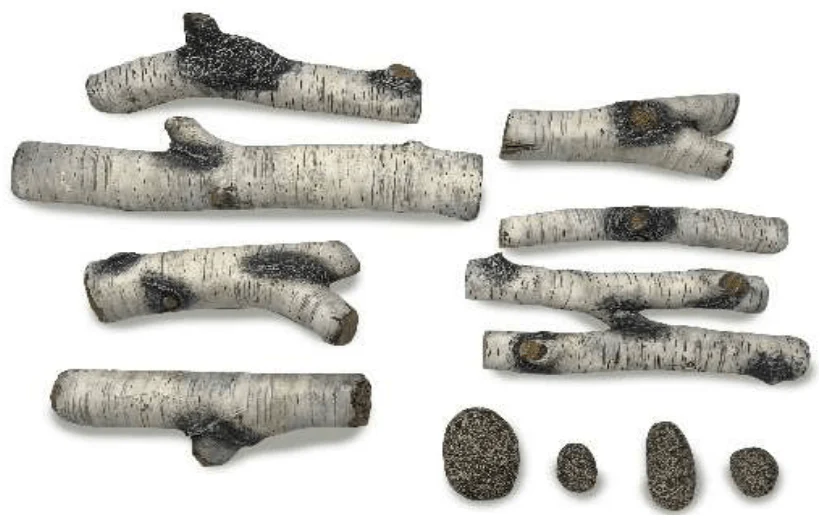 Ambiance Fireplaces Birch Log Kit (Illusion 47)