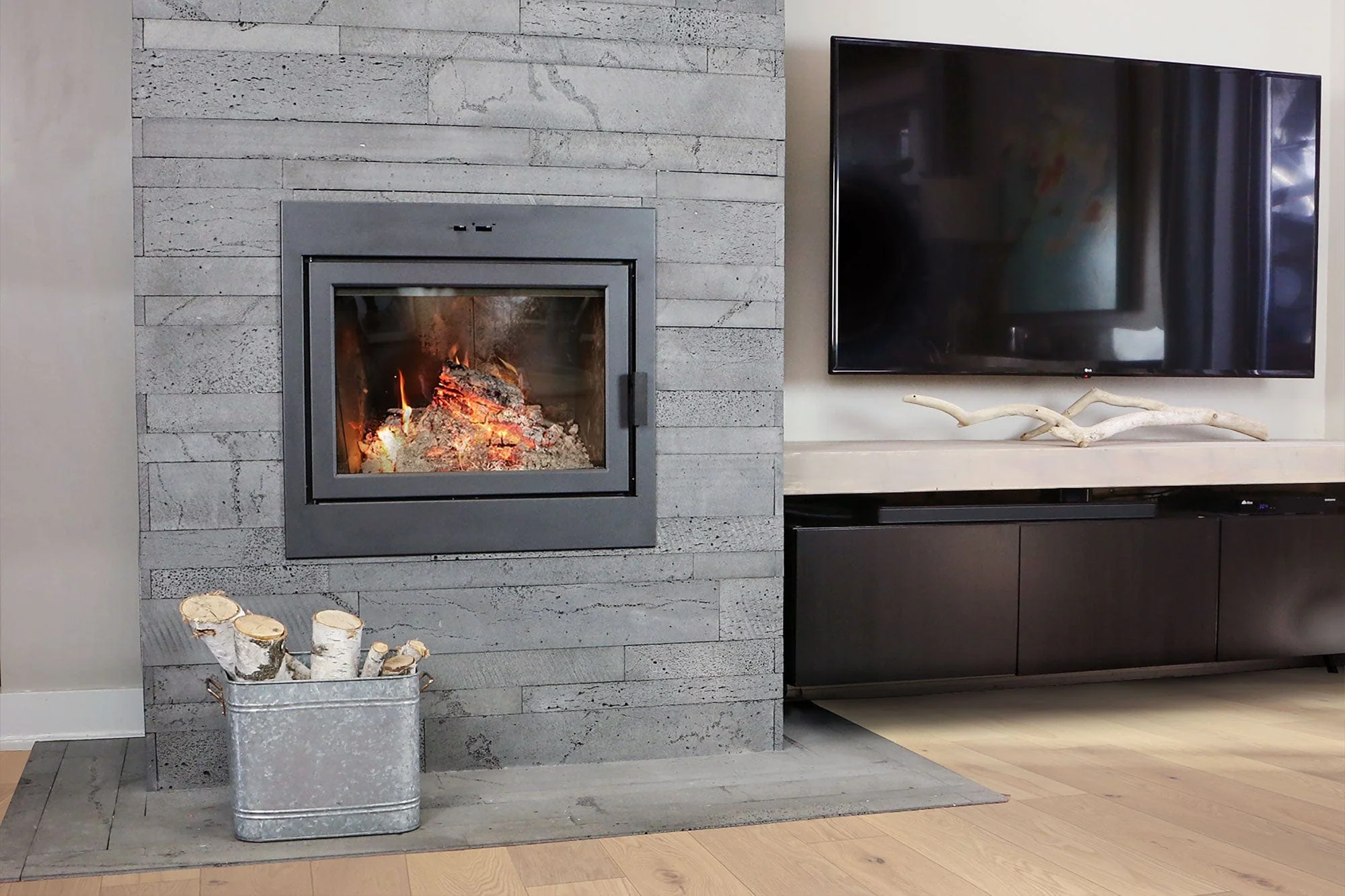 Ambiance Fireplaces Elegance 42 Wood Fireplace (Rectangular Door) - Image 4