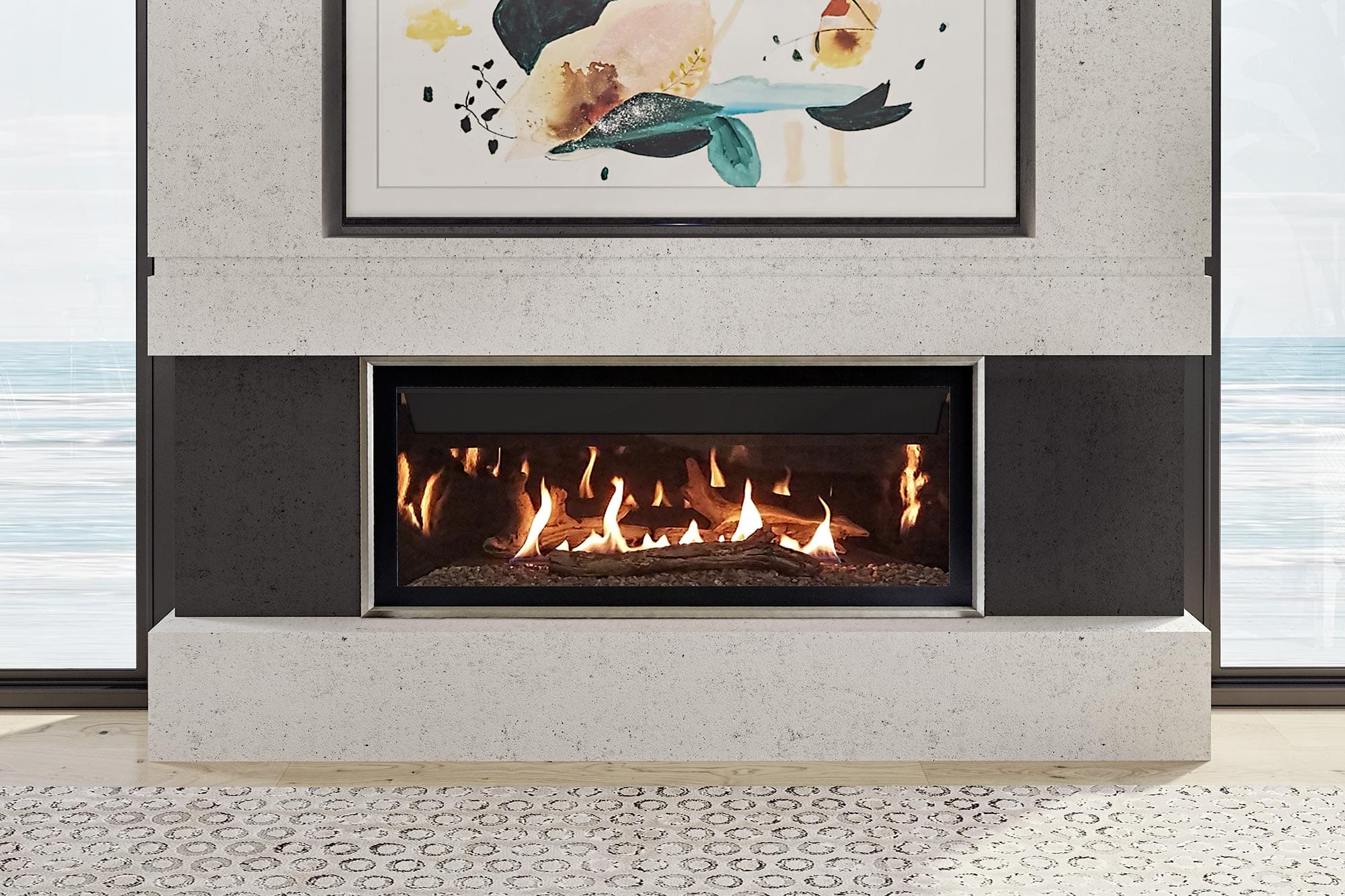 Ambiance Fireplaces Illusion 47 Linear Gas Fireplace - Image 4