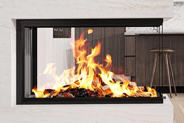 Ambiance Luxus Pier 36 Zero-Clearance Wood Fireplace