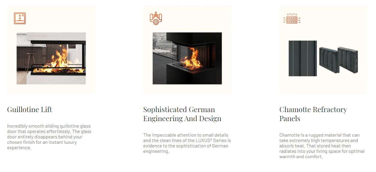 Ambiance Luxus Pier 36 Zero-Clearance Wood Fireplace - Image 4