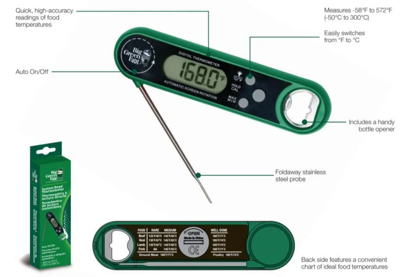 Big Green Egg Instant Read Thermometer - 127150 - Image 2
