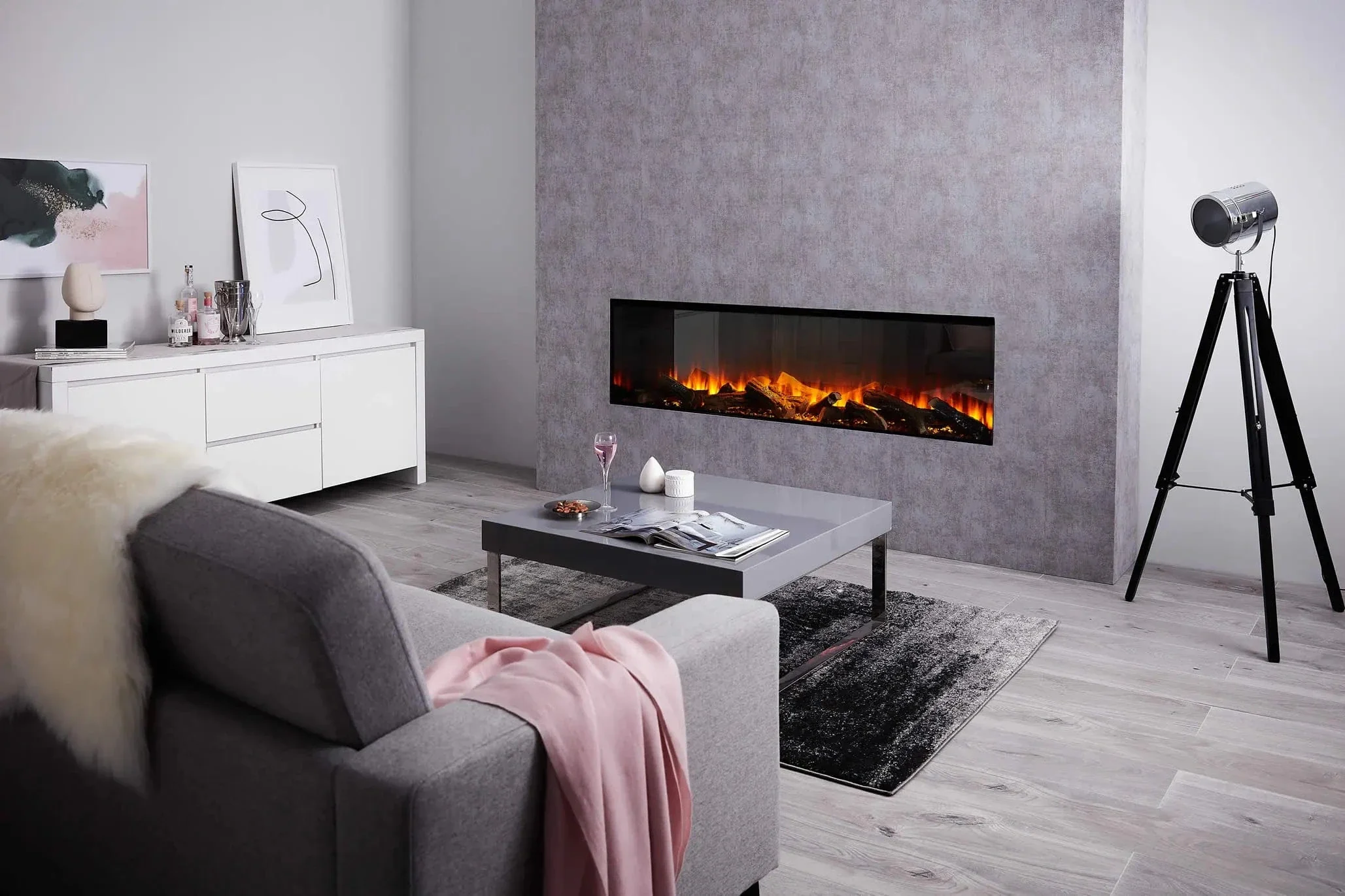 British Fires New Forest 63" Electric Fireplace (Black Edition) - Image 12