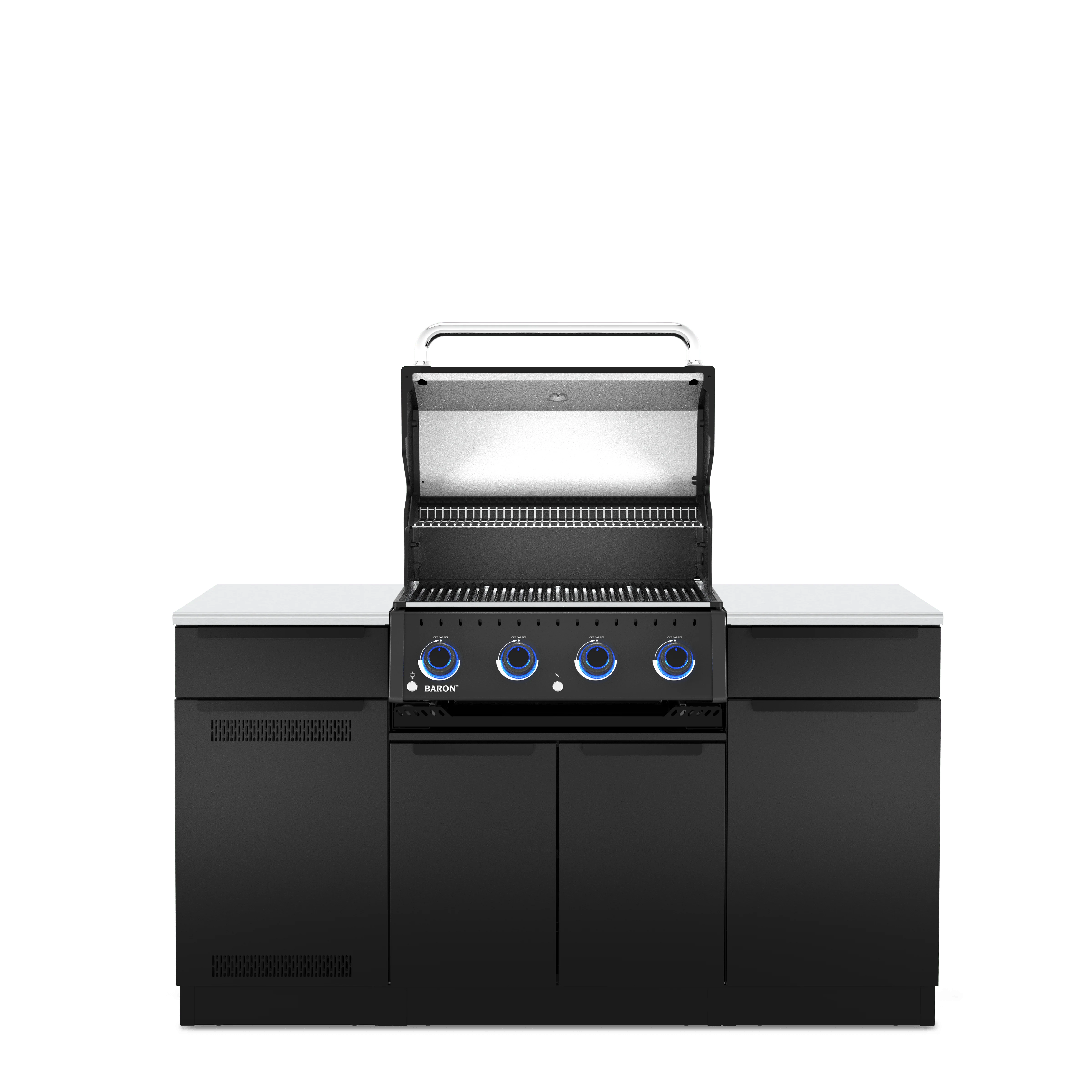Broil King Baron 420i Shadow Gas Grill Island - Image 2