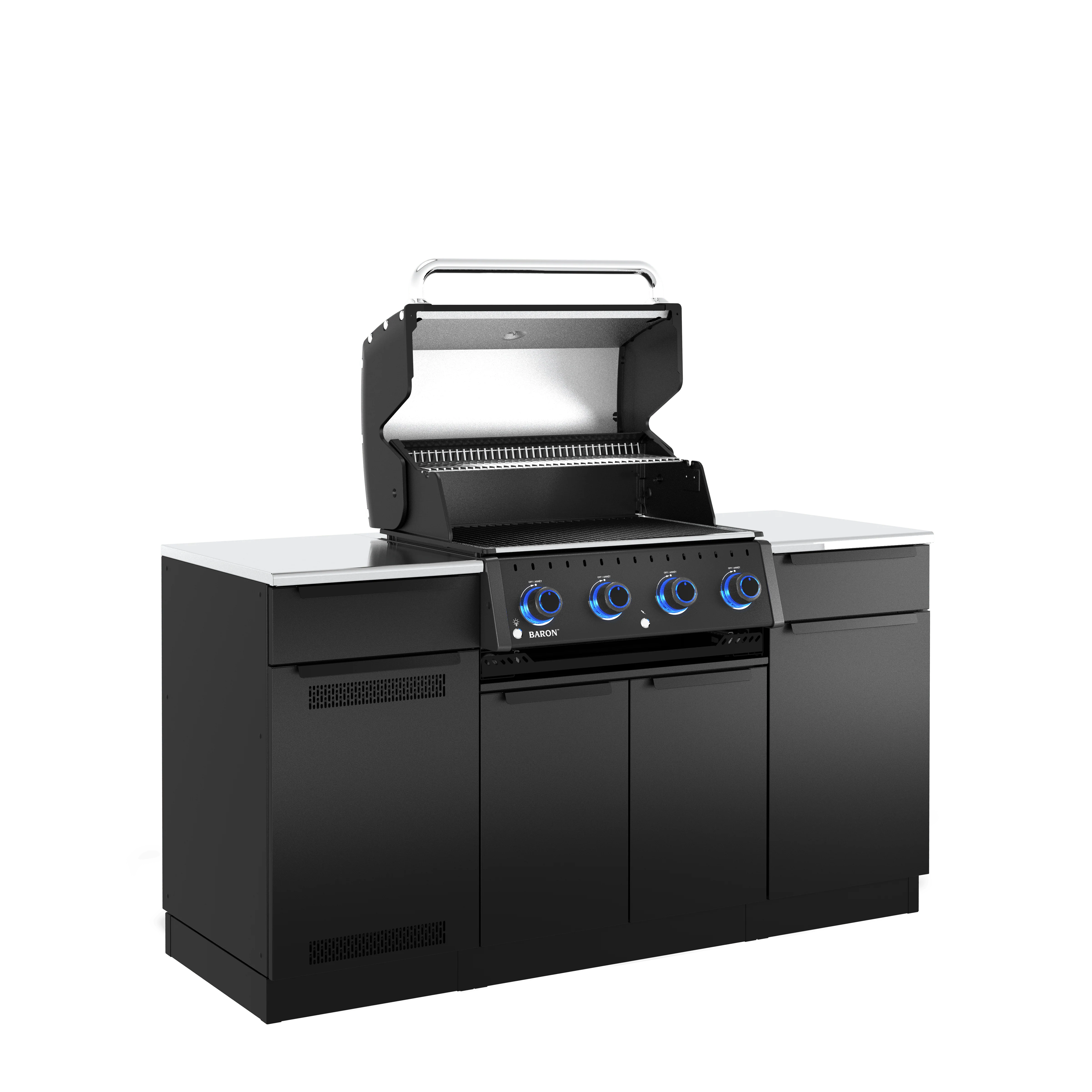 Broil King Baron 420i Shadow Gas Grill Island - Image 4