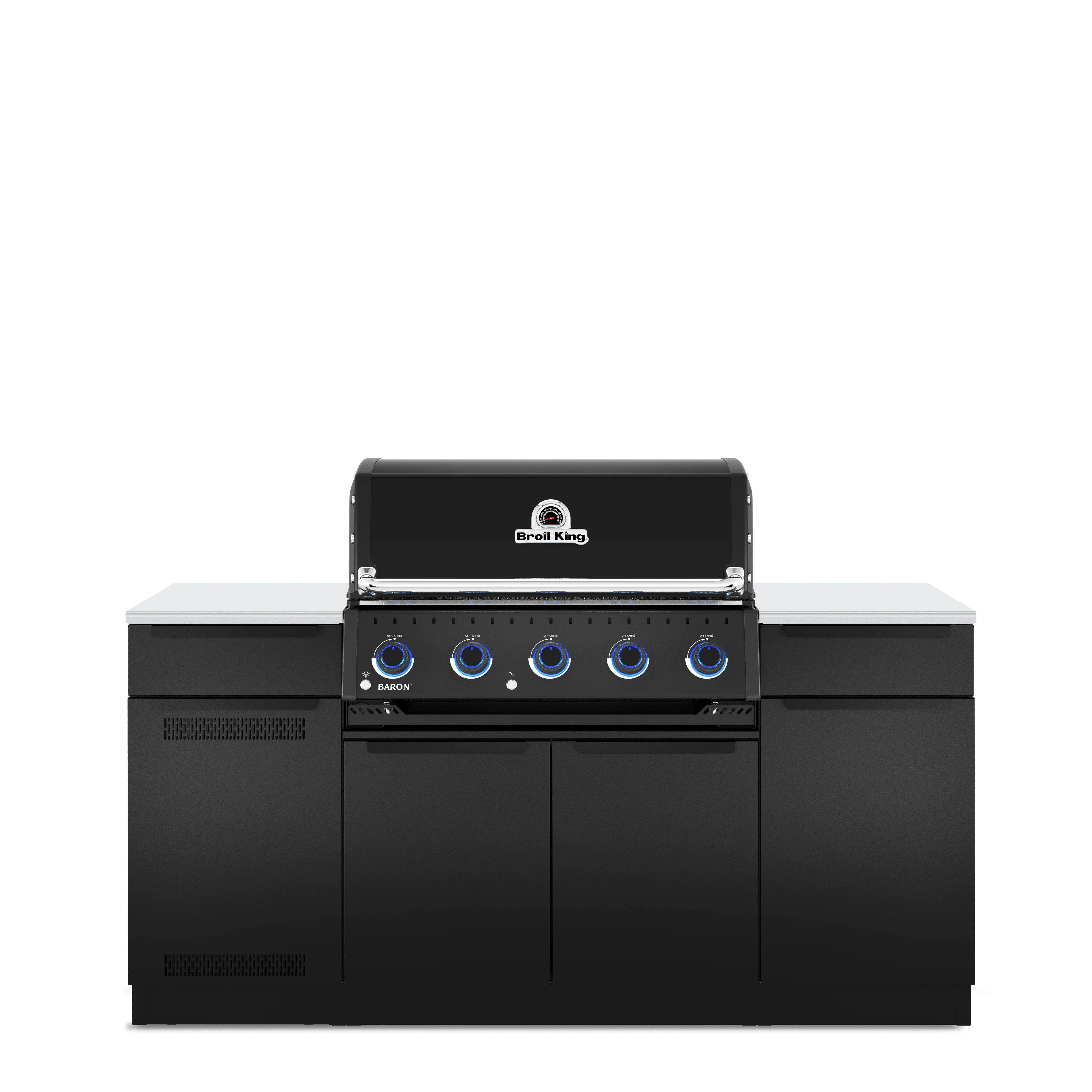 Broil King Baron 520i Shadow Gas Grill Island