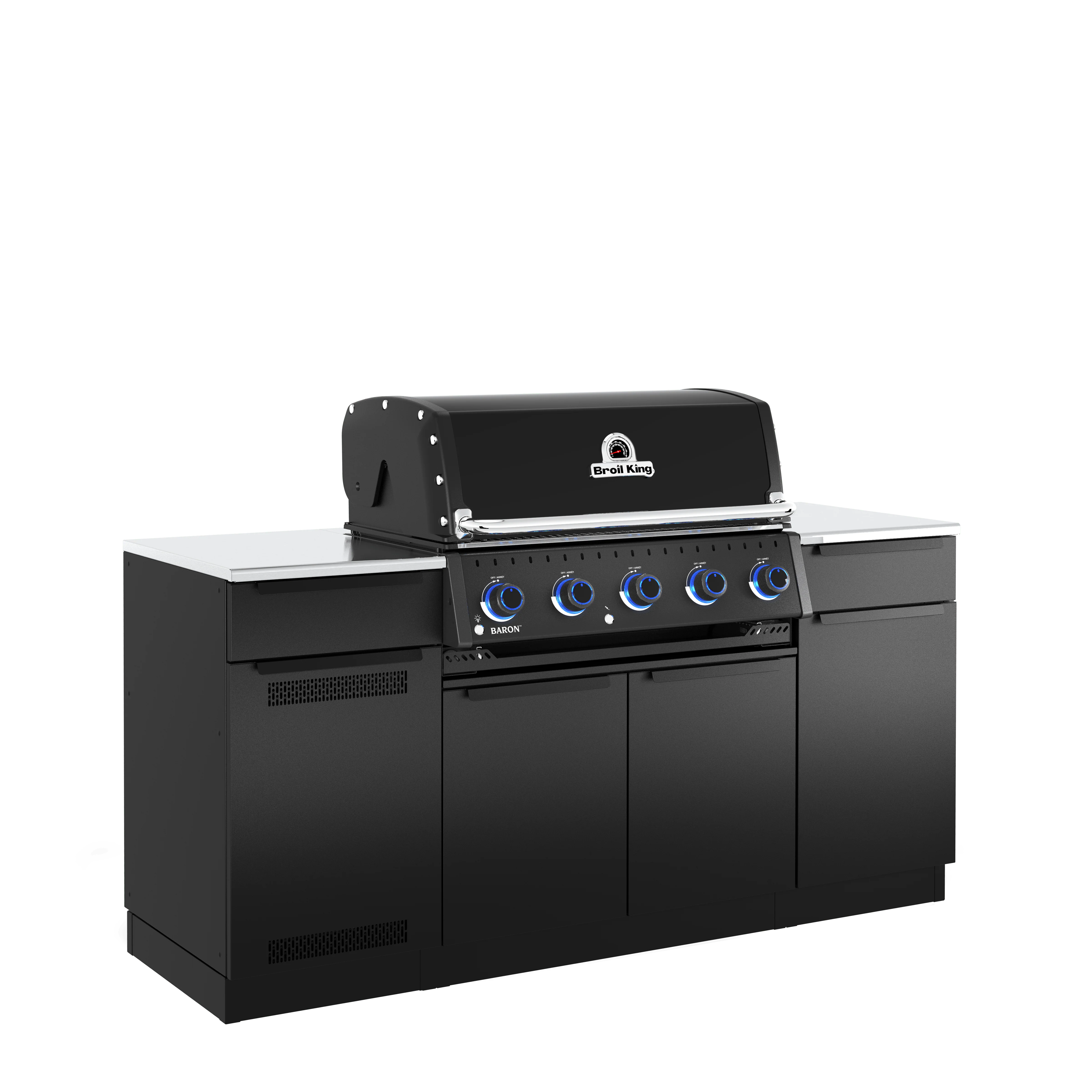 Broil King Baron 520i Shadow Gas Grill Island - Image 3