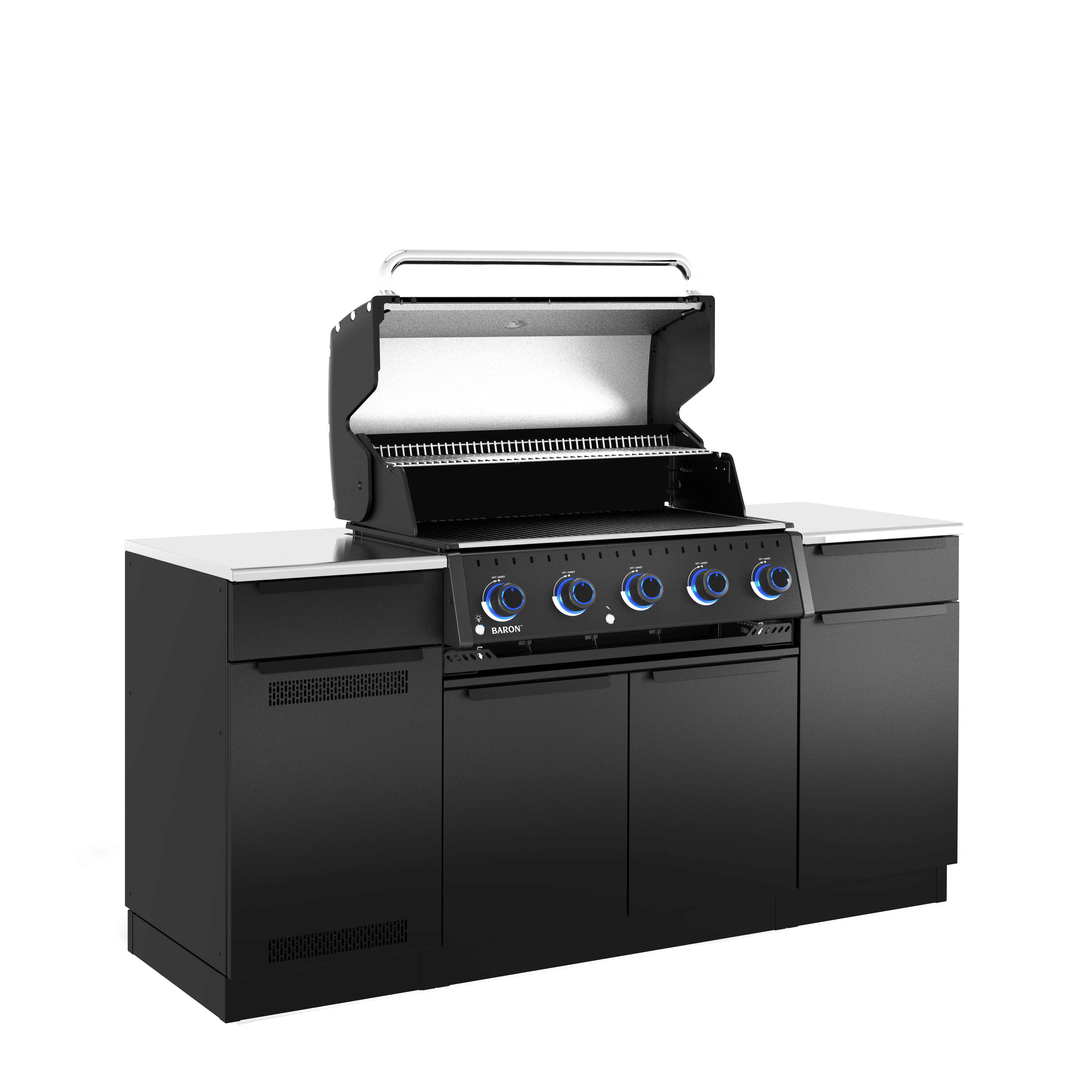 Broil King Baron 520i Shadow Gas Grill Island - Image 4
