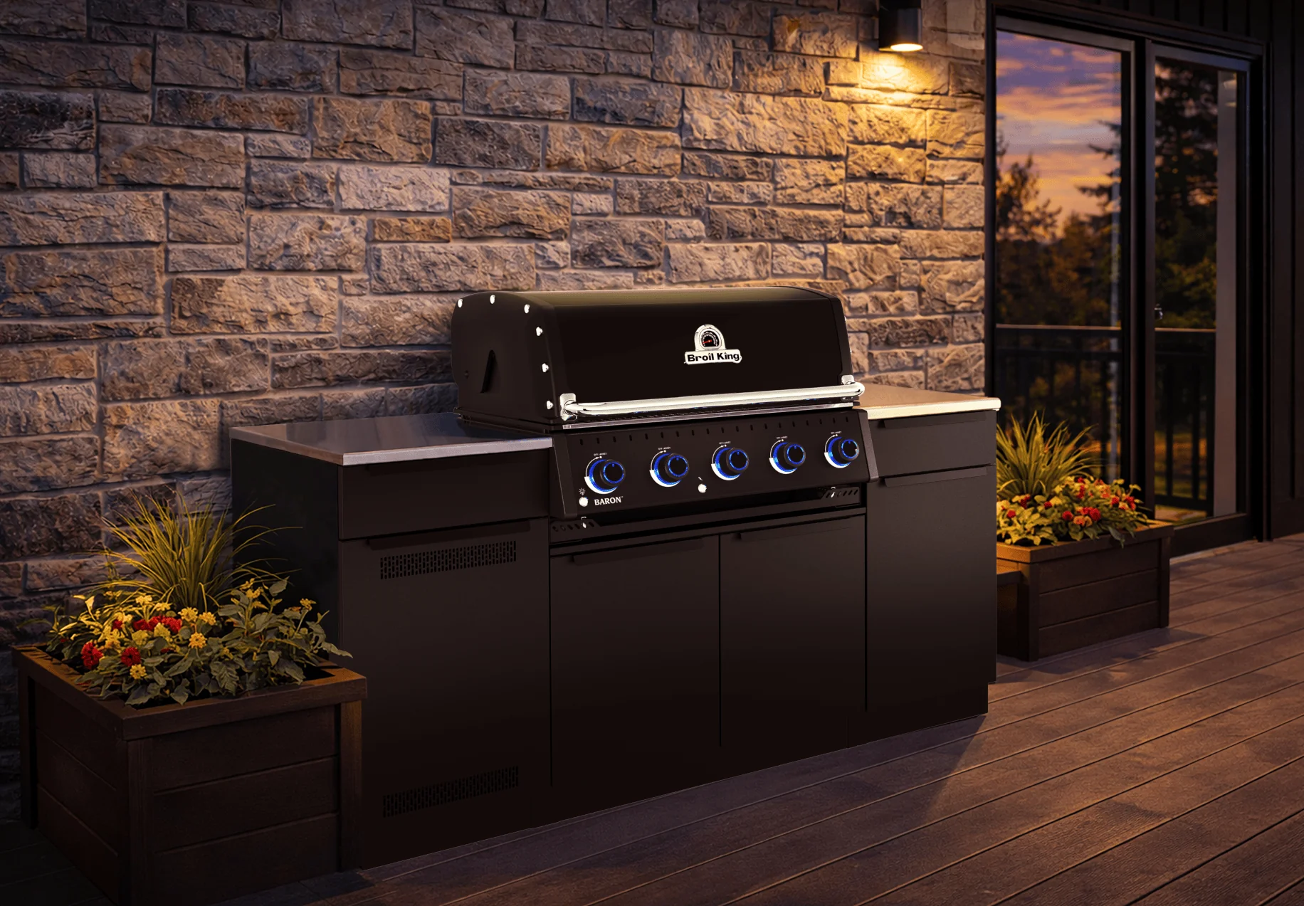 Broil King Baron 520i Shadow Gas Grill Island - Image 6