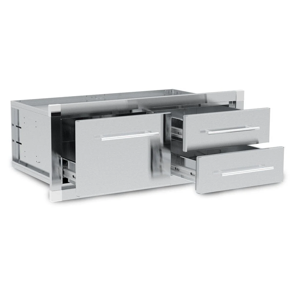 Broil King Enclosed 2 Drawer & 1 Drawer Cabinet Assembly - 800910