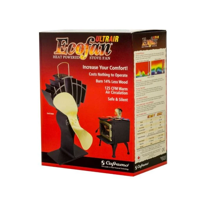 Caframo Ecofan UltrAir 125 CFM Wood Stove Fan (Gold) - 810CABBX - Image 3