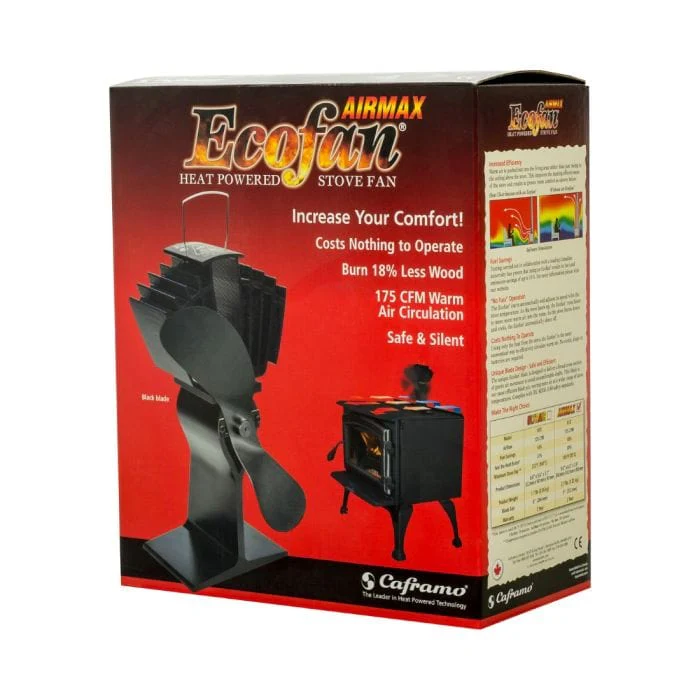 Caframo Ecofan UltrAir 175 CFM Wood Stove Fan (Black) - 812AMXBX - Image 3