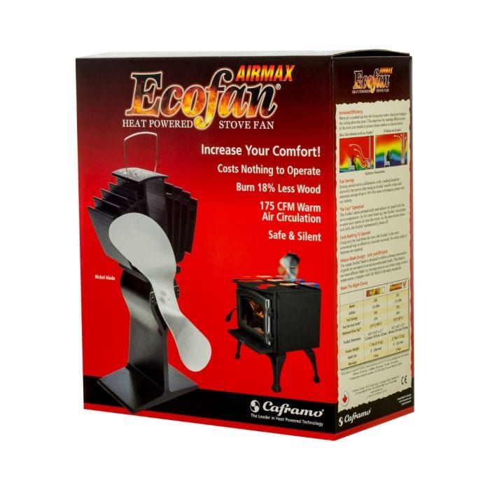 Caframo Ecofan UltrAir 175 CFM Wood Stove Fan (Nickel) - 812AMKBX - Image 3
