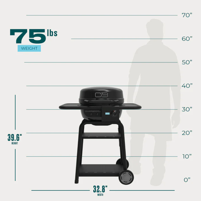 Char Broil Bistro Pro Electric Grill + Charcoal Mode Blackout - Image 11